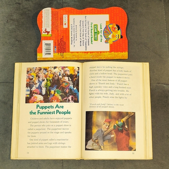 DISNEY 1983 YEAR BOOK & SESAME STREET BERT & ERNIE'S FIRST BOOK OF OPPOSITES - Picture 8 of 11